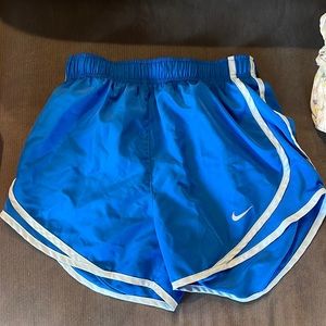 Blue nike athletic shorts